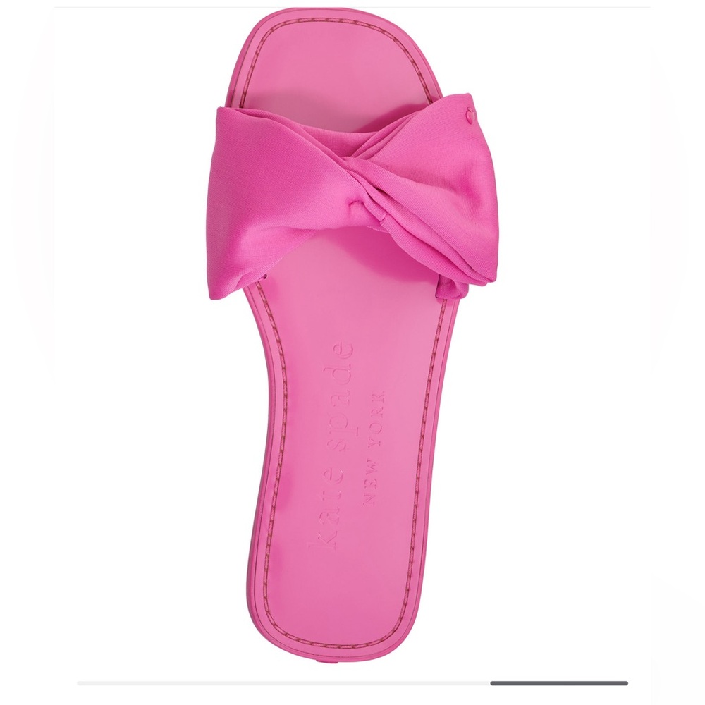Pink Kate Spade slide sandal